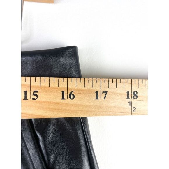 NWT Halston Faux Leather Straight Leg Pants‎ Size M - Picture 12 of 15